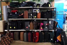 All kinds of luggage!
Rolling suitcases, vintage suitcases, duffle bags, toiletry bags...
$8.00