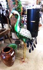 Metalic metal Peacock for the yard.  Is large like 36