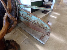 ANTIQUE... Steel manufactured asbestos cutter.  Mounted to a 2x10 board.  At front of store West exit door.
$70.00