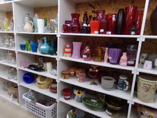 VASES, PLANT POTS... Artificial arrangements too.  Many shelves of these, varied prices.
$3.80