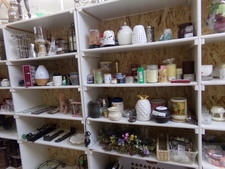 CANDLE HOLDERS AND DIFFUSERS.  Many shelves - find small and simple to large and fancy.  
$6.20