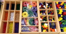 Spielgaben set - German educational toy
*Complete set - Like new!
Pictures are of 3.5 drawers of pieces
We have the shelf and all 12 drawers of materials
$84.40