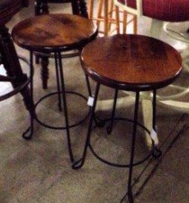 Rustic wood bar stools
*2PC Set
$146.30