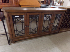 Wooden multi-use cabinet with tarnished mirror doors
*Walter of Wabash brand
$495.00