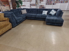 BLUE SECTIONAL.  4 pieces.  
$1195.00