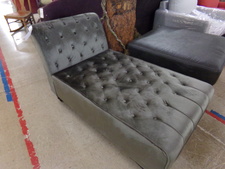 Dark grey velvety chaise lounge
$112.50