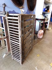 Vintage wood crate.  Seller said to haul chickens.  Great decorating idea for variety of uses.
$200.00